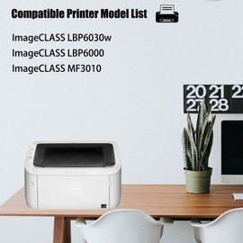 2 Pack Compatible 125 CRG125 Toner Cartridge Replacement for Canon LBP6030w LBP6000 MF3010 Printer Ink Cartridge [Black].