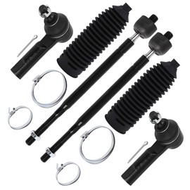 SCITOO 6-PC SET Suspension Kit For 2011-2017 For Honda Odyssey Front Inner Outer Tie Rod End w/Boot
