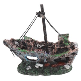 BESPORTBLE Unique Aquarium Accessories Fish Tank Shipwreck Decor Fish Tank Cave Ornament