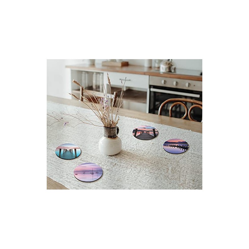 4 x Round Lake District Coasters - England GB Travel