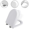 Toilet Seat, Soft Close V Shape Toilet Seat with Adjustable