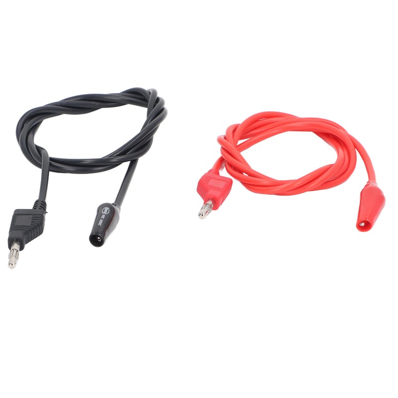 4mm Banana to Crocodile Clip Test Lead Stackable Soft Flexible