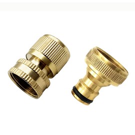 1 Set 3/4 Inch Garden Hose Quick Connector, Garden Hose Fitting Quick Connector, No-Leak Water Hose Male and Female Garden Hose Fitting Quick Connector