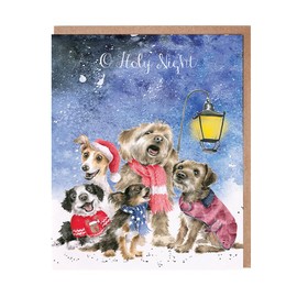 Wrendale Designs by Hannah Dale - O Holy Night - Christmas Notecard Set - Pack of 8
