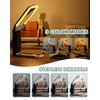 EVESVO 15X Magnifying Glass with Light and Stand, Rechargeable Folding