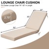Crestlive Products Chaise Lounge Cushion, Outdoor Cushion for Patio Furniture,