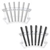 Quilax 2Pcs Pen Holder Stand for Desk, Clear Pen Display