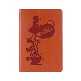 WHLBHG Alice Quote Gift Alice Leather Notebook Wonderland Gift Alice Fairy Tales Notebook Wonderland Inspired Gifts (Alice style 3)