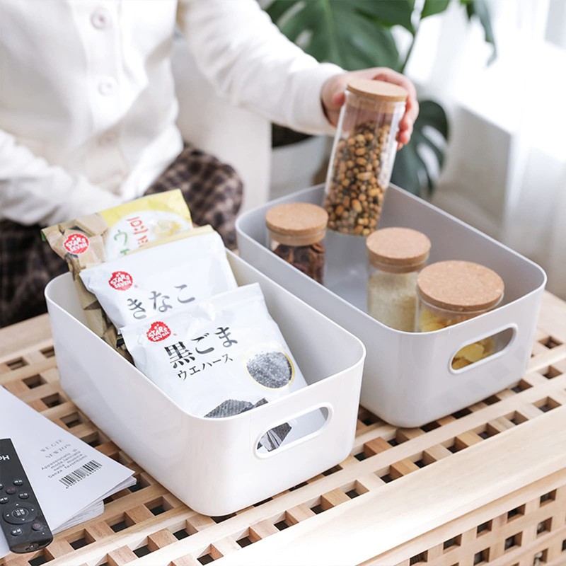 14 PCS Plastic Storage Bins and Small Storage Baskets for