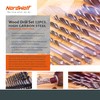 NordWolf 12-Piece Brad Point Wood Drill Bit Set for Carpenter
