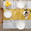 KKJIAF 2 Pack Gold Table Runners 12 x 108 Inch,