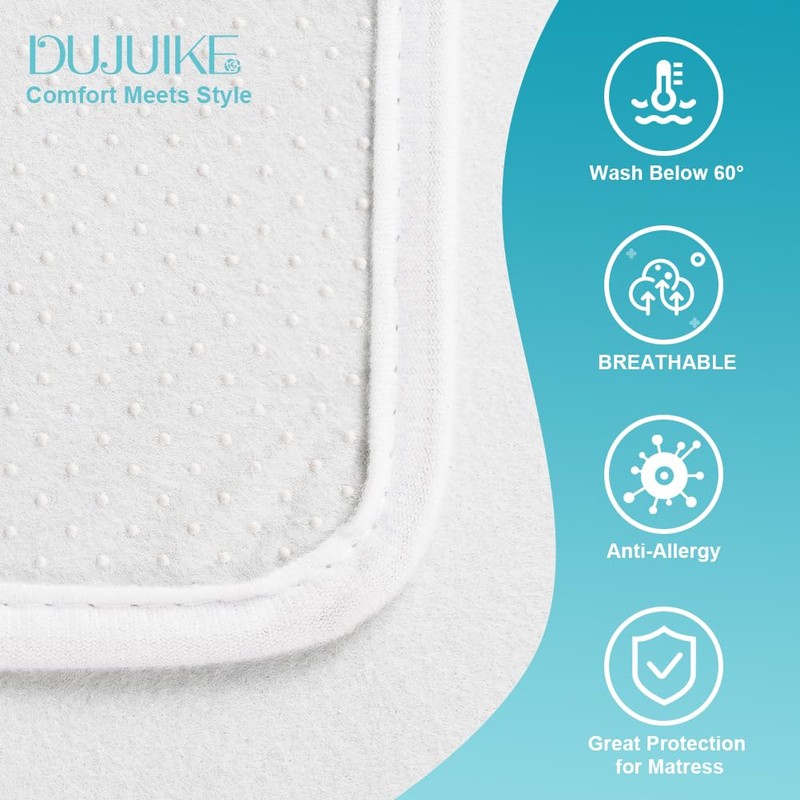DUJUIKE Mattress Slide Stopper and Gripper, Mattress Non Slip Pad