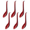 Cjueiom 6Pcs Rice Spoons, Chinese Soup Spoons with Hook for