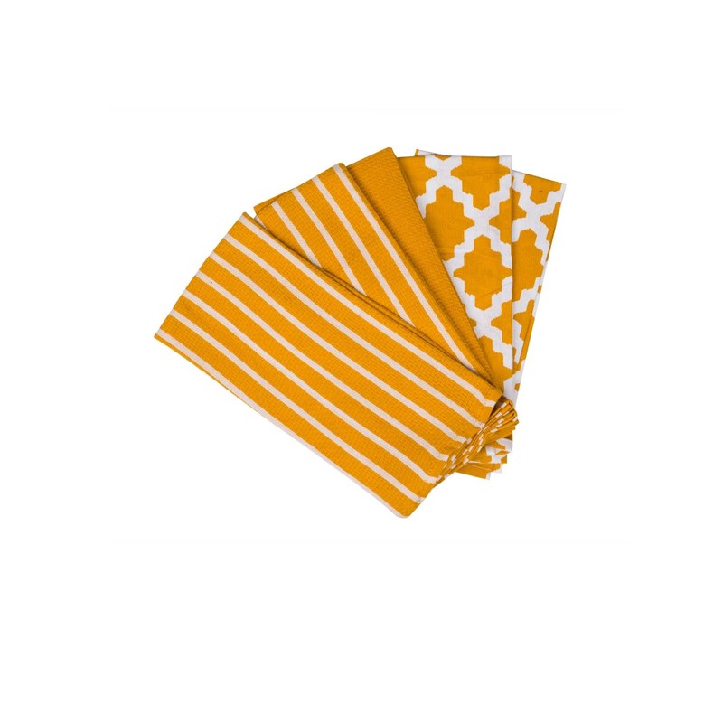 Penguin Home Premium 100% Pure Cotton Ochre Tea Towel for