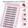 Self Adhesive Lashes Clusters Eyelashes - Thin Flakes Pre Glued
