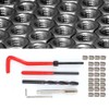 30Pcs Thread Repair Kit Stainless Steel Twisted Drill Wrench Threaded