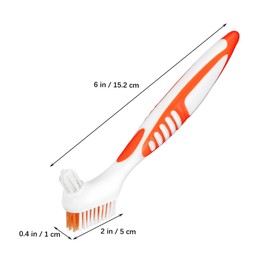 BIUDECO 8pcs Double Sided Denture Brushes Soft Bristle Toothbrushes for Denture Cleaning Travel Portable for