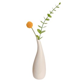 Small White Ceramic Bud Vase Mini Bud Vase Small Flower Vase Vintage Decorative Floral Vase for Home Decor Centerpieces Wedding Party Decorations