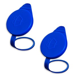 2pcs Car Washer Bottle Cap for Replacement Windshield Washer Fluid Reservoir Cap KT1Z17632A, Windshield Washer Fluid Reservoir Cap, CP9Z-17A605-A Compatible With Ford Focus 2012-2018, Blue, Plastic