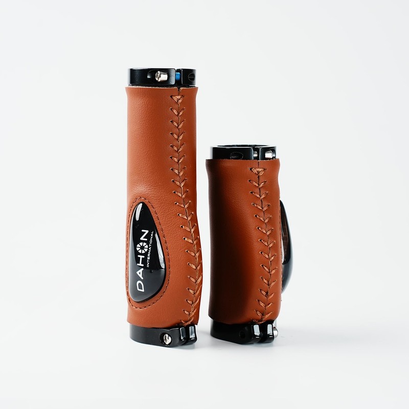 DAHON INTERNATIONAL Leather Grip Gel Palm Brown