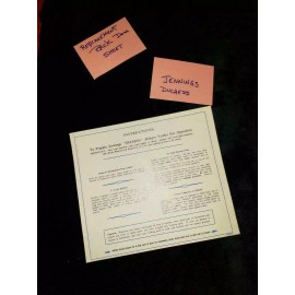 JENNINGS DUCHESS REPRODUCTION JENNINGS DUCHESS BACK DOOR INST SHEET ANTIQUE SLOT MACHINE