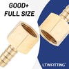LTWFITTING Brass BSP Fitting Coupler/Adapter 3/8-Inch Female BSPP x 8mm