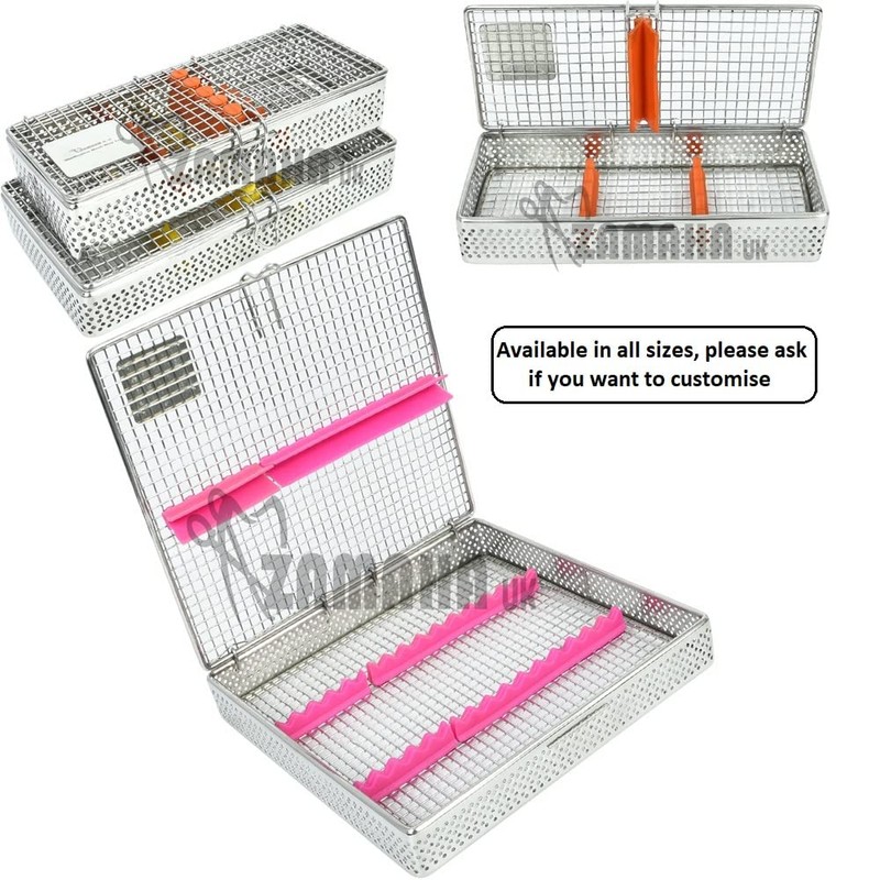 ZAMAHA UK Mesh Autoclave Sterilization Cassette Tray Box Premium Design