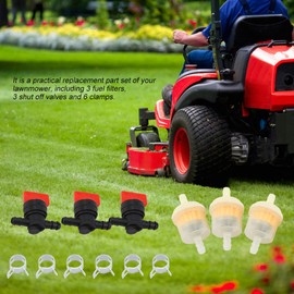 Fuel Gas Shut Off Valves Tondeuse A Gazon A Essence Fuel Shut Off Shut Off Valve 1/4 Gas Shut Off Valve, Filters and Clamps Garden Brush Cutter Lawnmower Accessory