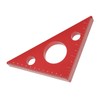 Aluminum Alloy Right Angle Ruler DIY Woodworking Triangle Ruler Measuring