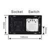 Wifi Smart Wall Outlet 2 in 1 Convenient Voice APP