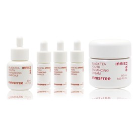 Innisfree Black Tea Youth Enhancing Ampoule 30ml+Black Tea Cream 50ml+ / 이니스프리 블랙티 유스 인핸싱 앰플 30ml+블랙티 크림50ml+