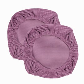 Yikko Soft Stretch Spandex Jacquard Slipcovers, Corn Grain Texture Chair Slipcovers fit for Office,Dining Room,Bar,Wedding Chair Seat Cushions, Washable Removable Home Decor (2, Purple)