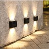 2 Pcs Solar Wall Lights Up and Down Solar Lamps