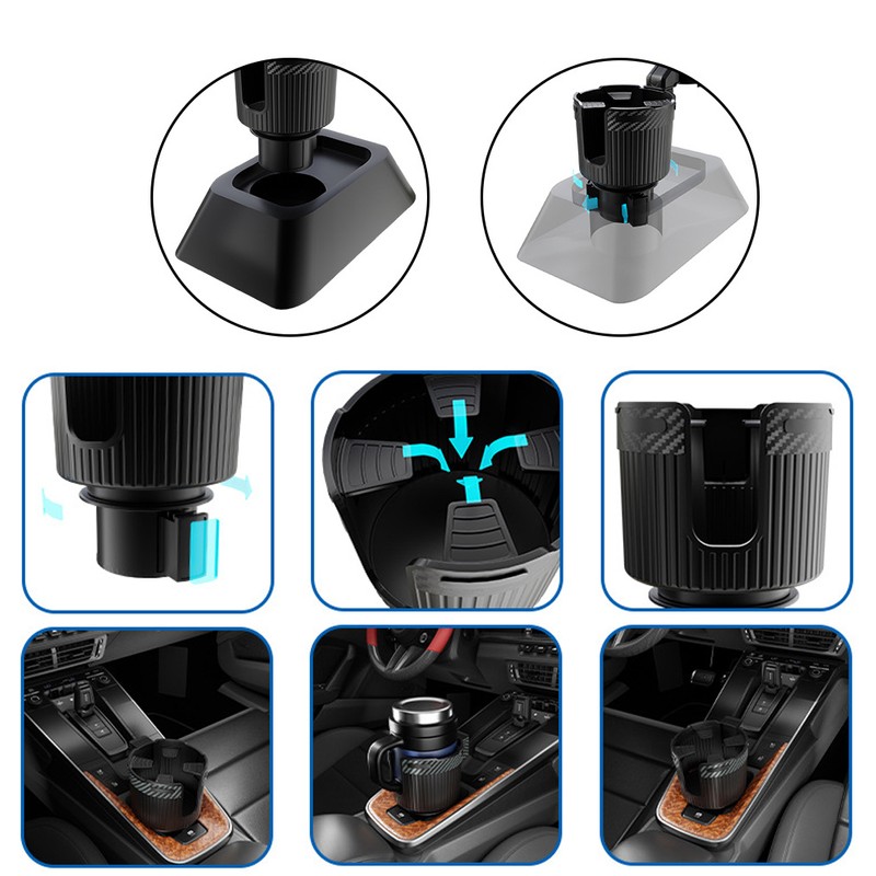 Car Cup Holder Expander Coffee Drinks Bottle Holder Extender Adapter