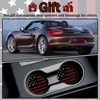 Front License Plate Premium Black Red American Flag License Plate