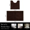 AINAHYVA Bathroom Rugs Chenille Bath mat 2 Piece Set, Super