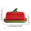HAN SHENG Ceramic Butter Dish with Lid Countertop Strawberry Butter