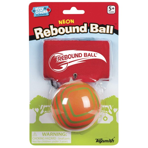 Toysmith Neon Rebound Ball, Assorted Colors (Packaging May Vary)