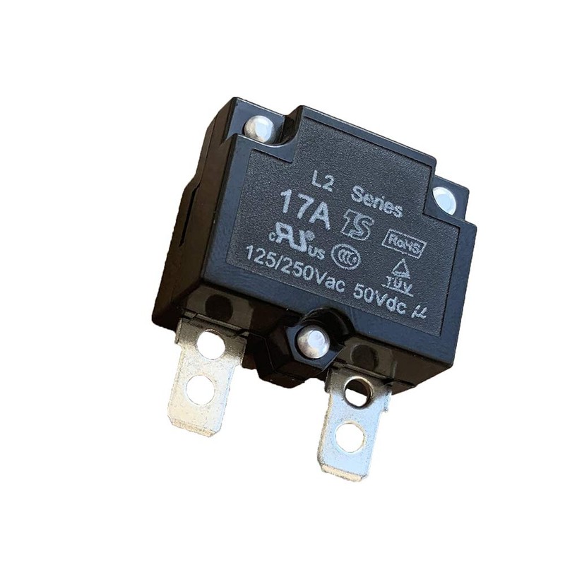 jiaruixin 2Pcs 17A 125/250Vac 50Vdc Automatic Reset Relay Fuse Therma