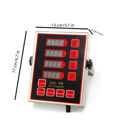 Commercial 4 Channel Kitchen Timers Digital Restaurant Timer Professional Multi Loud Alarm Adjustable Cooking Reminder