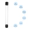 QUARKZMAN Clear Storage Tube 20 x 24 mm Small Plastic