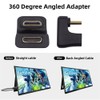 cablecc Mini HDMI 1.4 Up Opposite U 360 Degree Shape