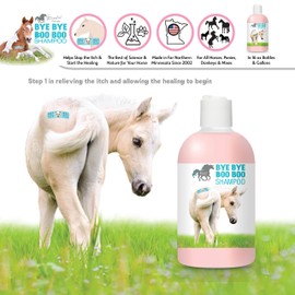 The Blissful Horses Bye Bye Boo Boo Horse Shampoo for Your Horse's Discomforts, 8-Ounce