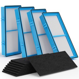 Aer1 Filter Replacement for Holmes Air Puri-fiers, 4 True HEPA Filters + 8 Carbon Booster Filters, HAPF30AT