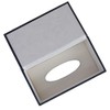 Oymlclivisa Leather Tissue Box Holder Black Tissue Holder for Home