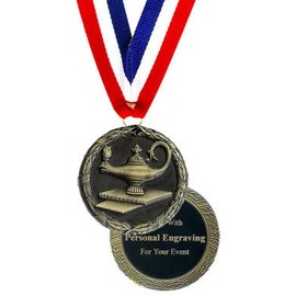 QuickTrophy Engraved Academic Medal