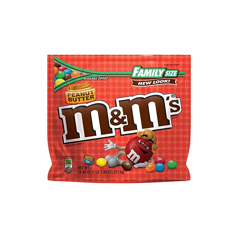 M&Ms Peanut Butter Family Size - 18.4oz - PACK OF