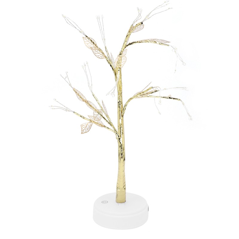 Night Light 72LEDs Artificial Leaf Bonsai LED Copper Wire Lamp