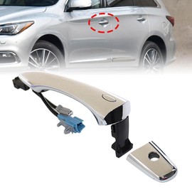 XQSMWF Front Left Driver Side Exterior Door Handle with Keyhole Compatible with Infiniti EX35 FX35 FX50 QX50 QX56 QX60 QX70 QX80 2008-2020 806401BA0A