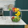 Simple Houseware 2-Tier Countertop Fruit Basket Bowl Storage, Chrome